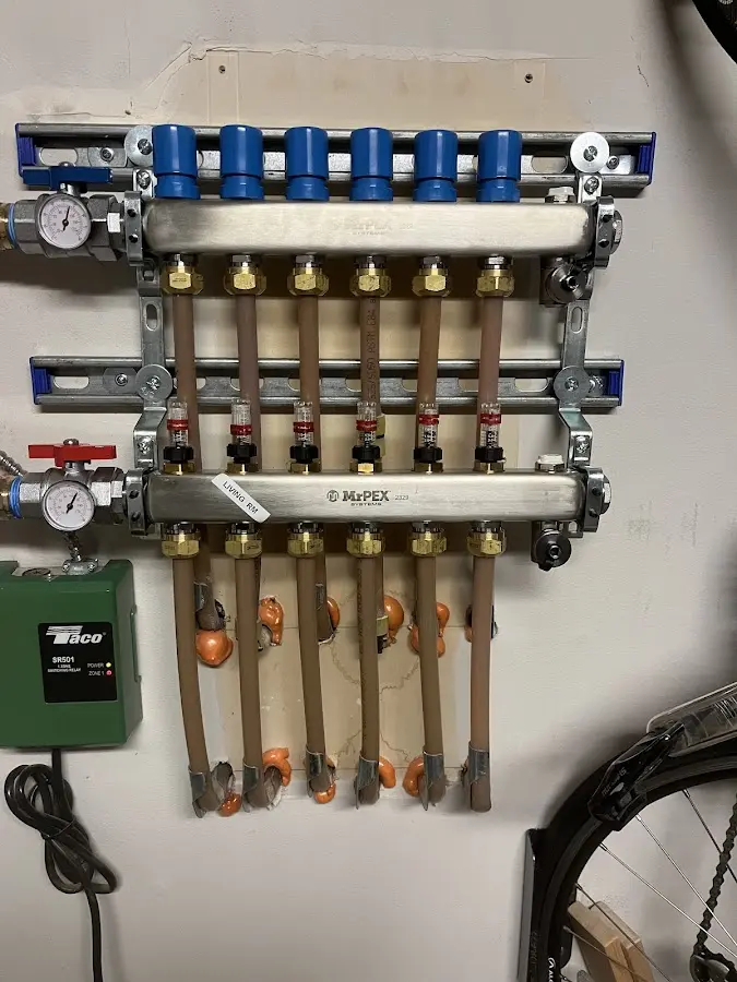 Plumber performing Gas Leak Detection at a residential property in Thief River Falls